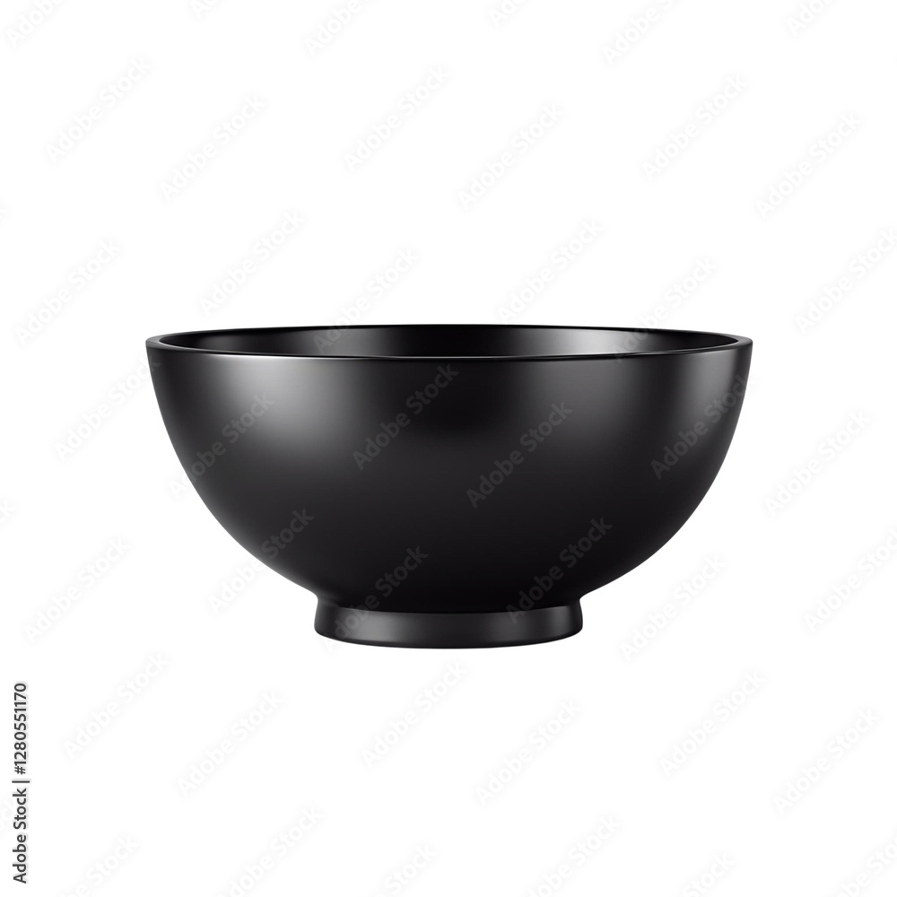 Elegant Black Bowl: A sleek and stylish black bowl, with a smooth, modern design, perfectly suited for serving a variety of dishes, or as a decorative element in any home. Elegant Black Bowl: A sleek and stylish black bowl, with a smooth, modern design, perfectly suited for serving a variety of dishes, or as a decorative element in any home.