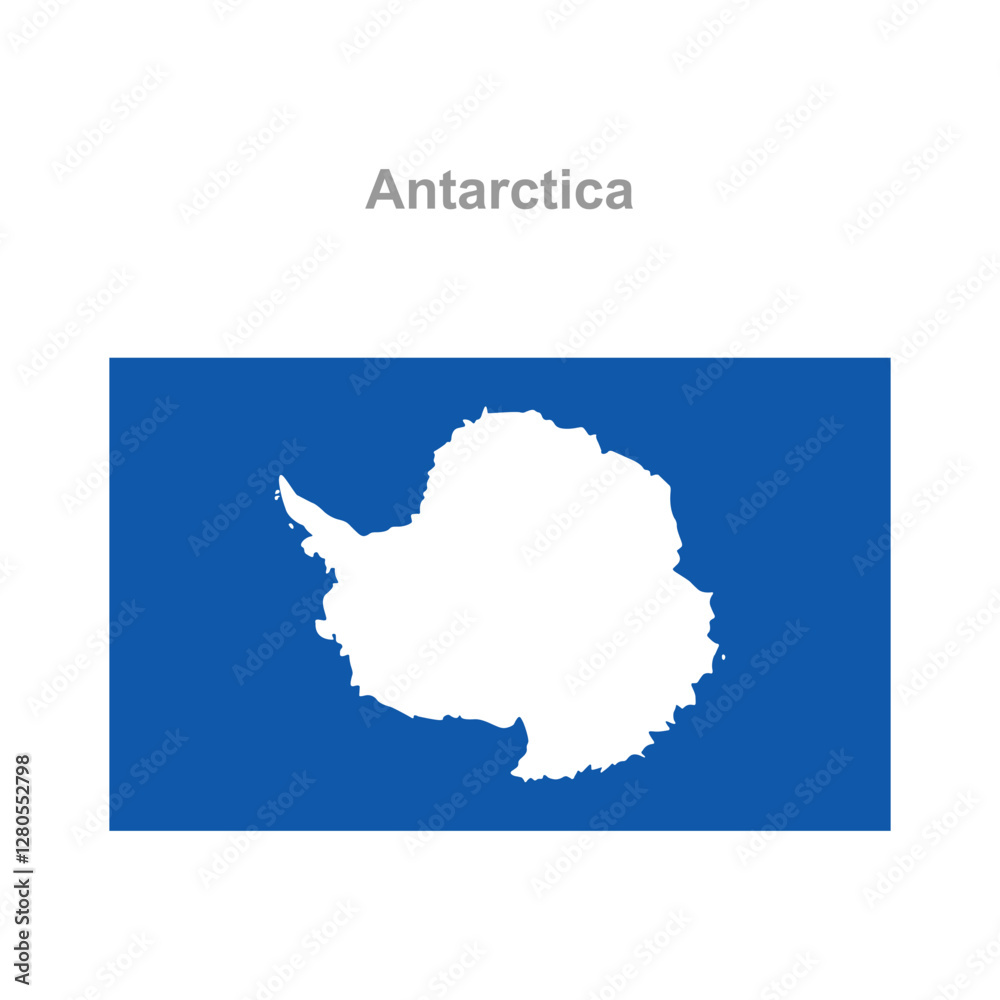 Obraz premium Antarctica flag. Vector illustration of the national flag