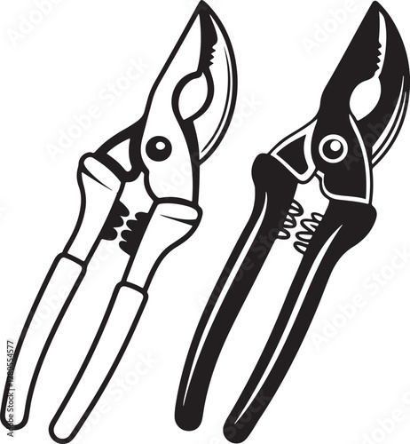 Pruners Rustic Tool for Gardening