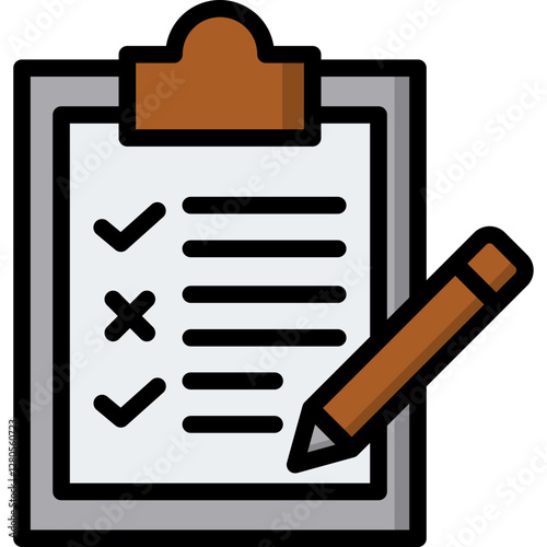 Vászonkép Exam Paper Icon