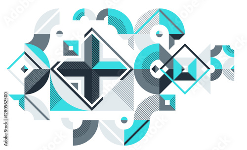 Abstract artistic geometric...