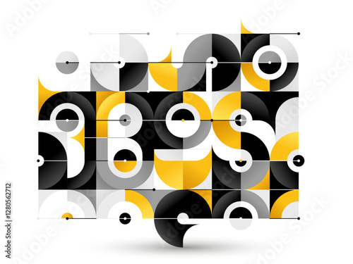 Abstract geometric vector background isolated, tech style engine looks like composition, innovate technology data information concept.