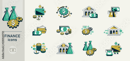 Business and finance vector...