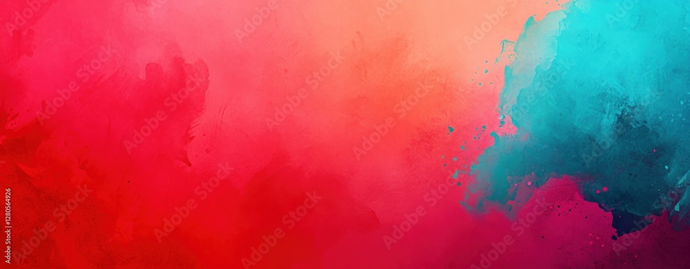 Fototapeta premium Vibrant Abstract Background with Gradient Colors of Red and Blue
