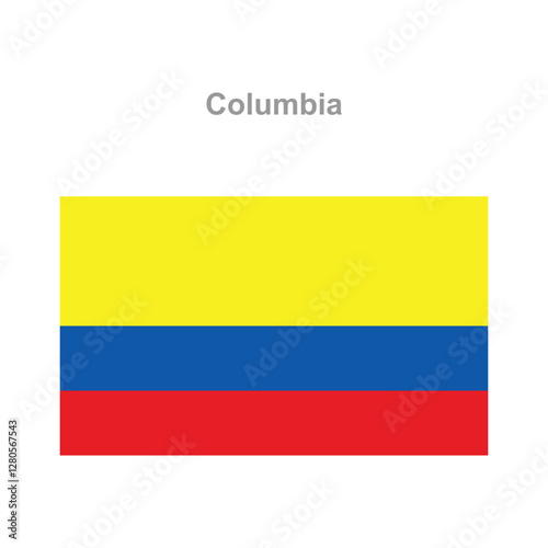 Free Download Columbia flag. Vector illustration of the national flag - GFXLoad