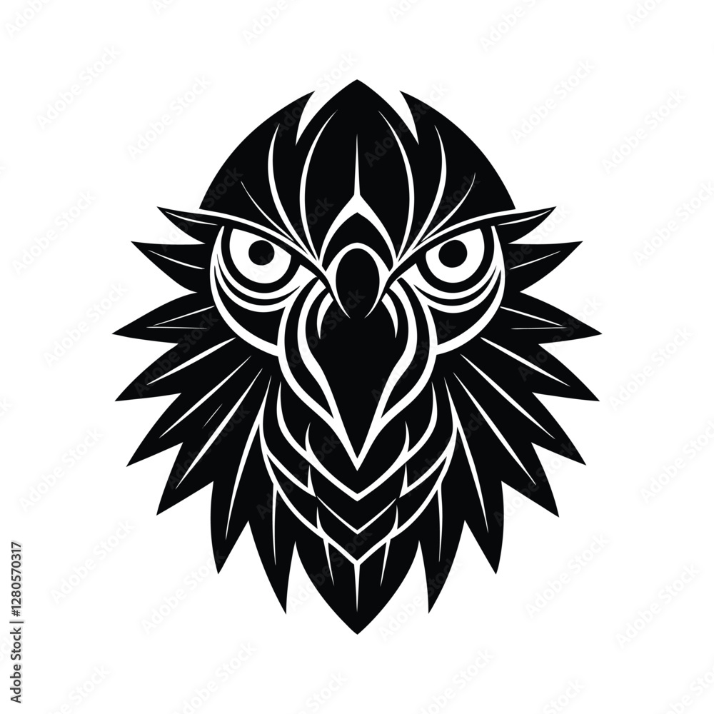 Fototapeta premium a parrot head vector illustration.