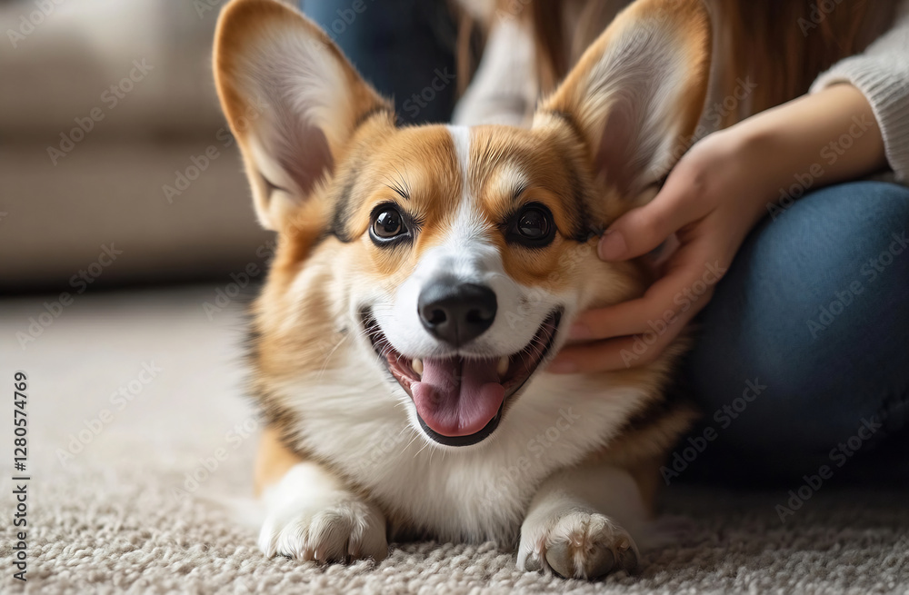 Happy corgi loves indoors! Happy corgi loves indoors!