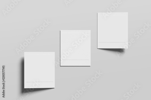 Photo frame polaroid retro vintage. Photo frame isolated on a background. Frame mock up.