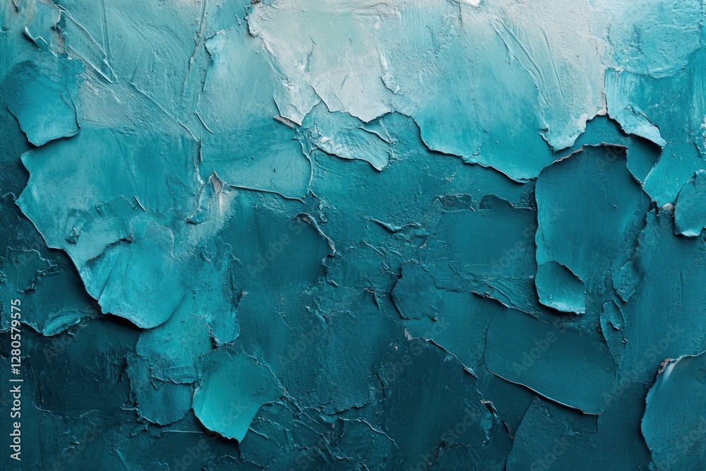 Fototapeta premium Abstract teal textured background.