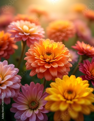 orange chrysanthemum flower