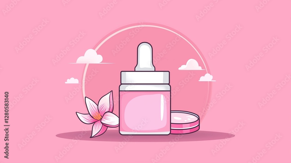 Skin care product illustration/icon Skin care product illustration/icon
