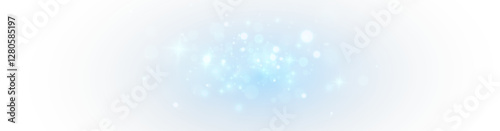 Blue sparkle dust PNG, glowing azure bokeh confetti, fairy light dust overlay. Festive sapphire powder effect, magical blue glitter texture for designs, invitations, cards, and celebration banners