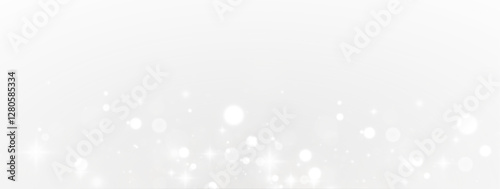 Fairy White Sparkle PNG, Magical Glittering Light Dust with Soft Glow and Snow-Like Texture, Transparent Overlay for Elegant and Festive Creations, Dreamy Frosty Effect for Graphics