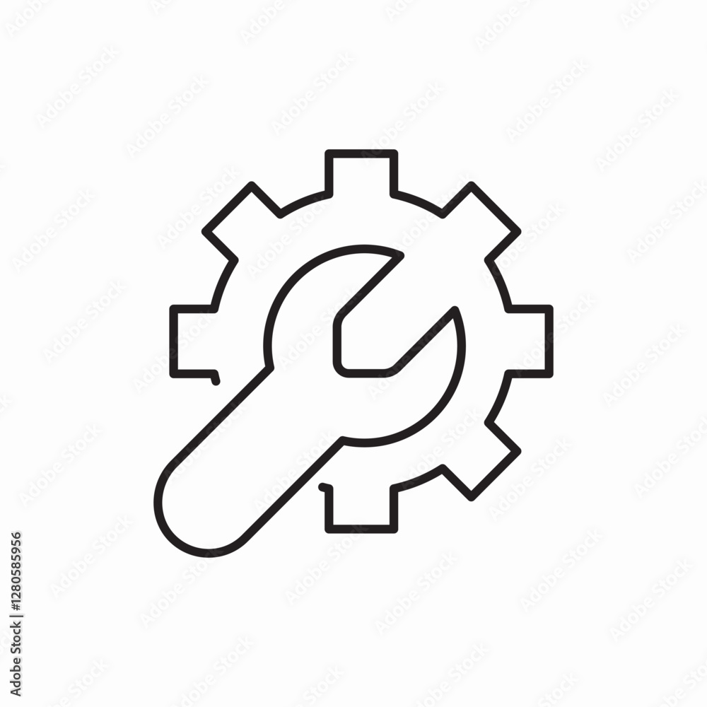 repair service maintenance tool icon vector sign repair service maintenance tool icon vector sign