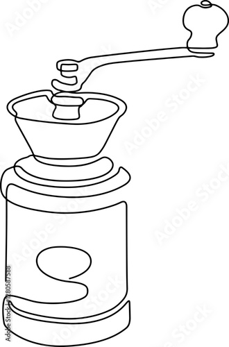 coffee line art�one line logo