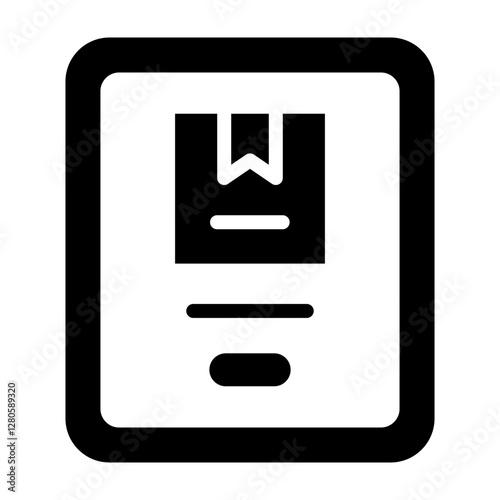 Tracking Vector Glyph Icon Design