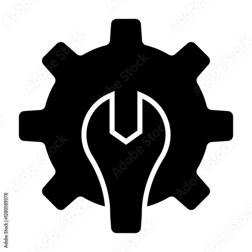 Maintenance Vector Glyph Icon Design