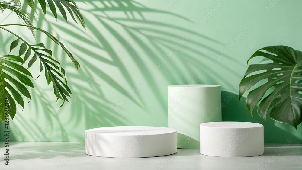 Clean and Minimalist Product Mockup, Green and White Clean and Minimalist Product Mockup, Green and White