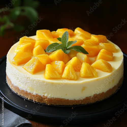 cheesecake with fruits