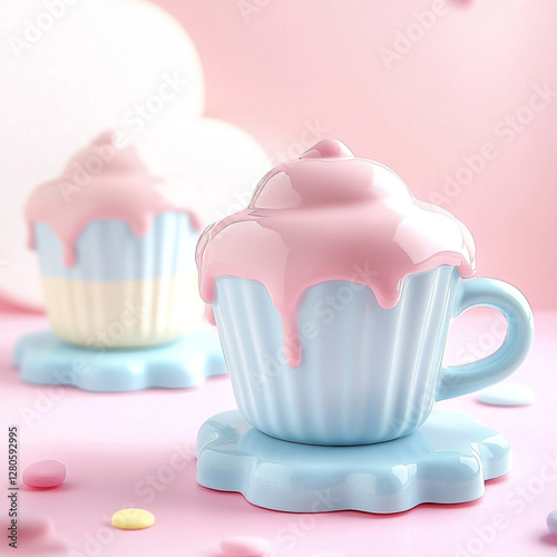 pink and white cupcakes