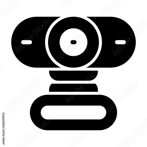 Webcam Vector Glyph Icon Design