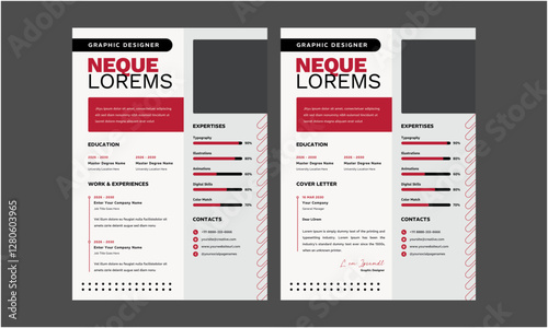 Resume CV. Clean Resume Layout, Minimalist resume cv template, Resume design template