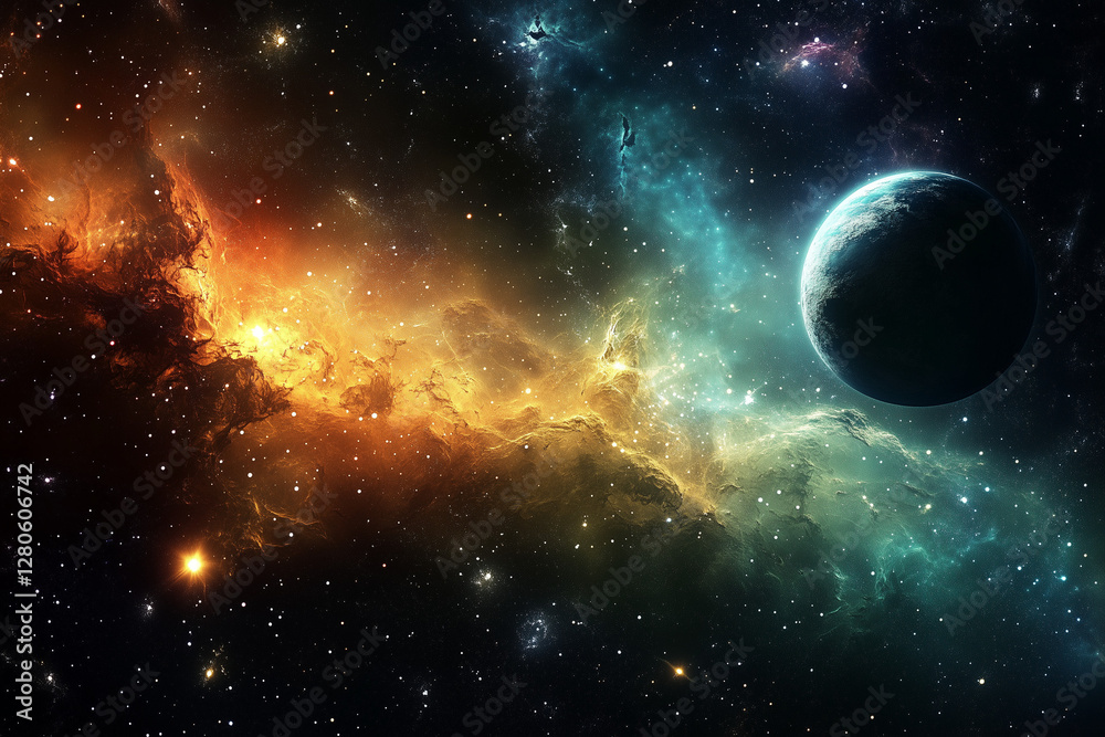 Obraz premium Deep space abstract background..