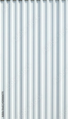 Vertical zinc sheet cladding, light white, textured surface, shiny, bright