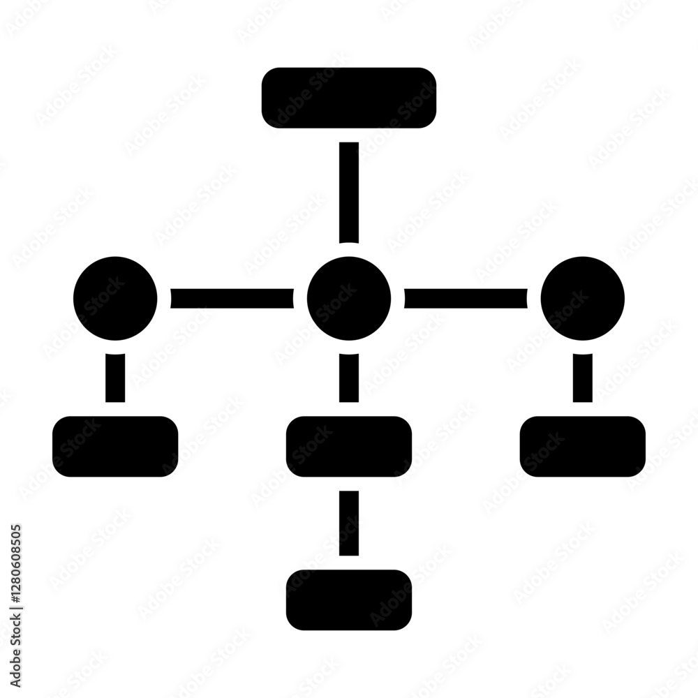 Structured Data Vector Glyph Icon Design Structured Data Vector Glyph Icon Design