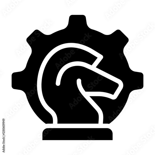 Strategy Vector Glyph Icon Design