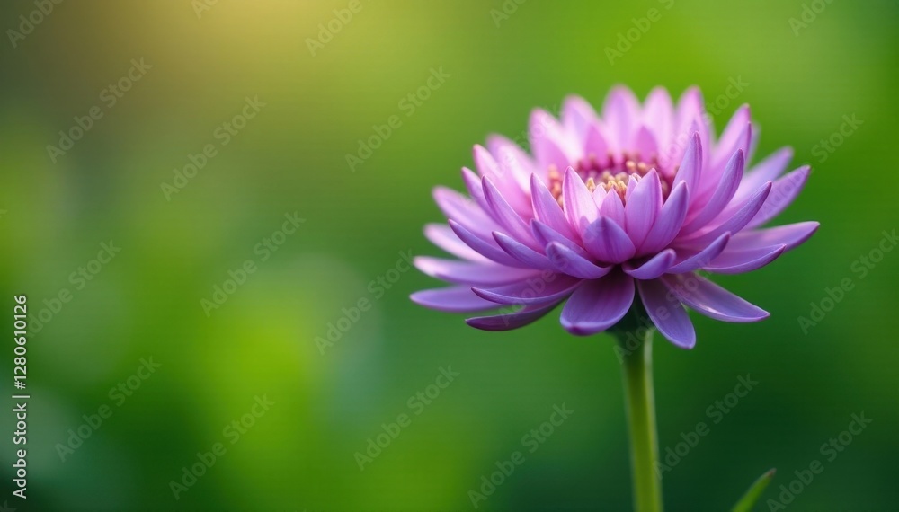 Intricate purple petals of a wildflower stand out against a vibrant green backdrop , flora, rural, photography Intricate purple petals of a wildflower stand out against a vibrant green backdrop , flora, rural, photography