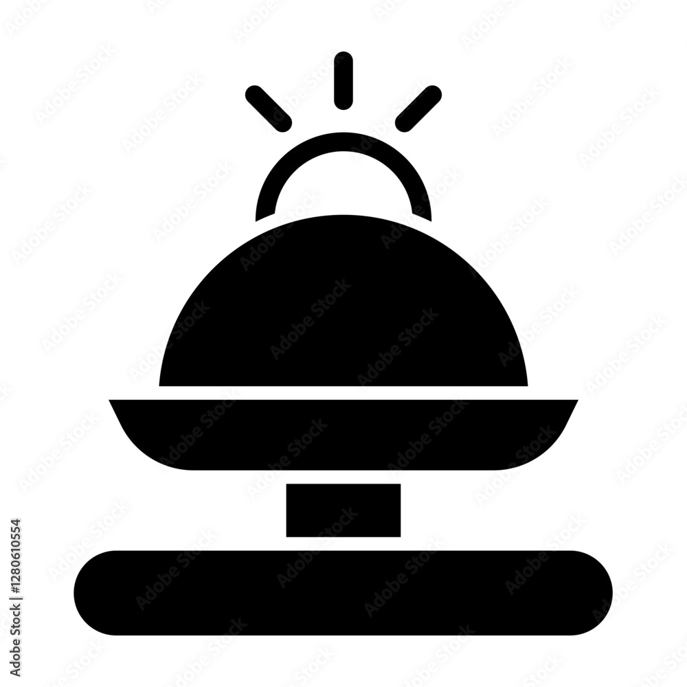 Obraz premium Bell Vector Glyph Icon Design