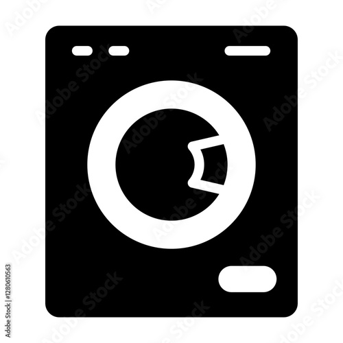 Laundry Vector Glyph Icon Design