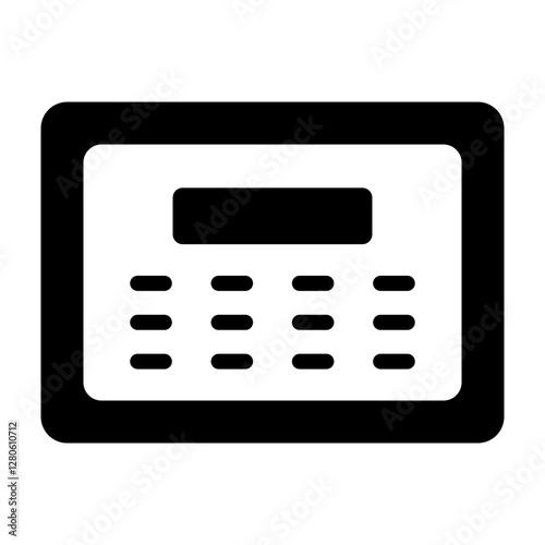 Room Safe Vector Glyph Icon Design