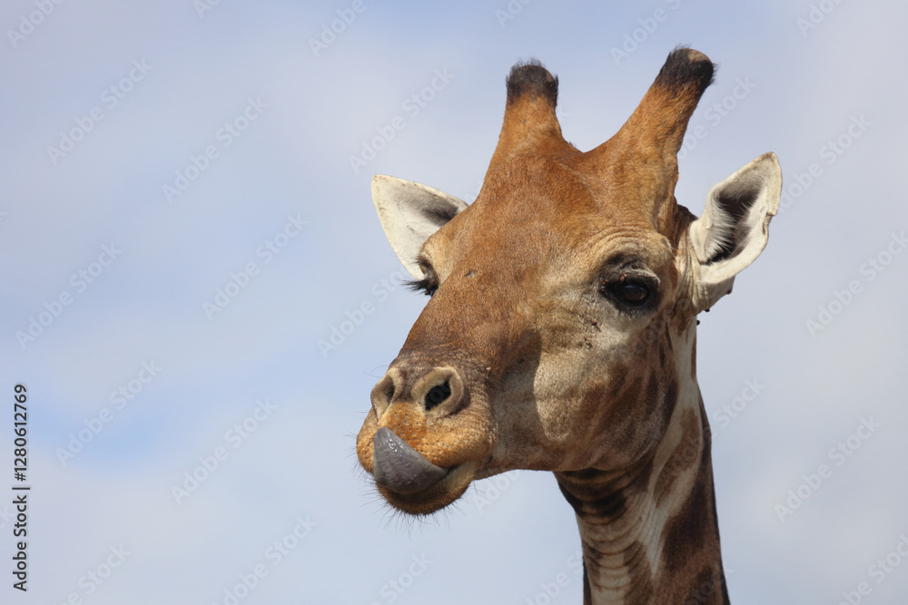 Naklejka premium Giraffe / Giraffe / Giraffa camelopardalis