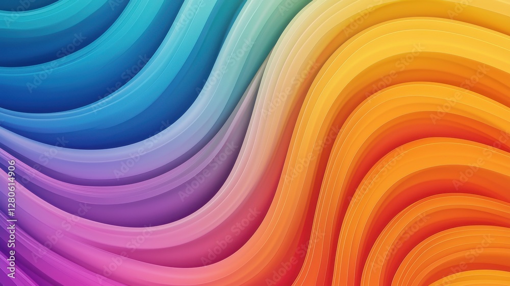 A vibrant, flowing wave pattern featuring a gradient of colors from blue to orange, creating a dynamic and visually appealing abstract design. A vibrant, flowing wave pattern featuring a gradient of colors from blue to orange, creating a dynamic and visually appealing abstract design.