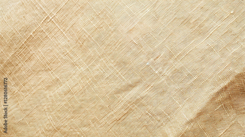 Natural beige linen canvas fabric texture background with jute weave pattern. Ideal for textile design, wall art, and interior decoration concepts. Natural beige linen canvas fabric texture background with jute weave pattern. Ideal for textile design, wall art, and interior decoration concepts.