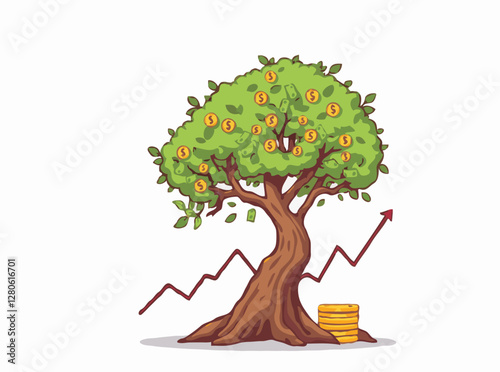 Financial Planning: Money Tree and Stock Market Trends