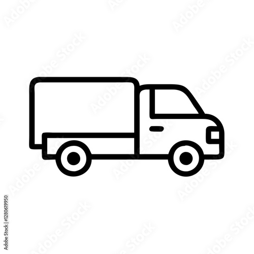 truck on a white background