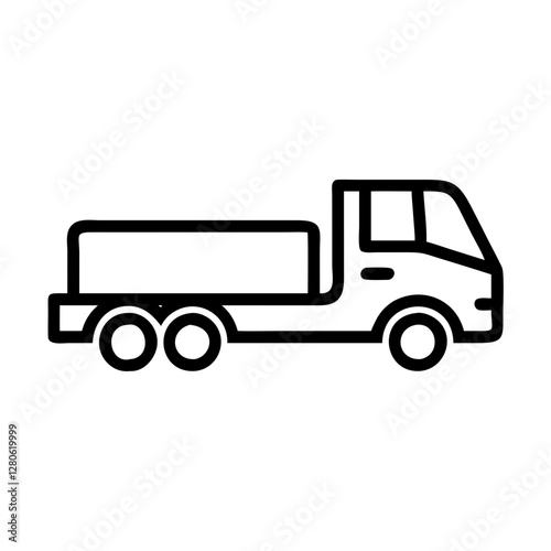 truck on a white background