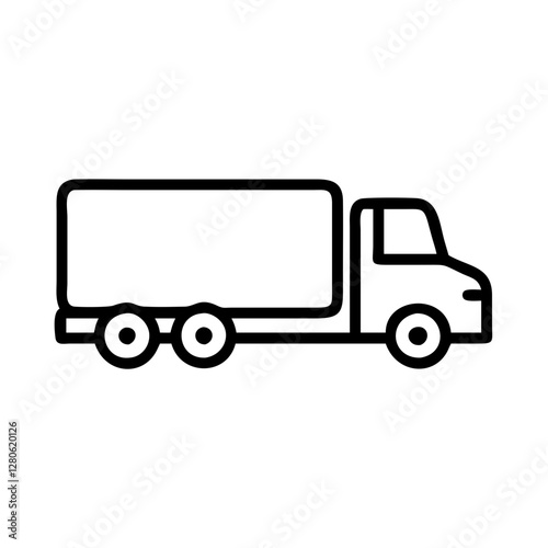 truck on a white background