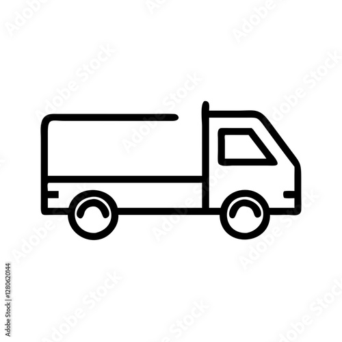 truck on a white background