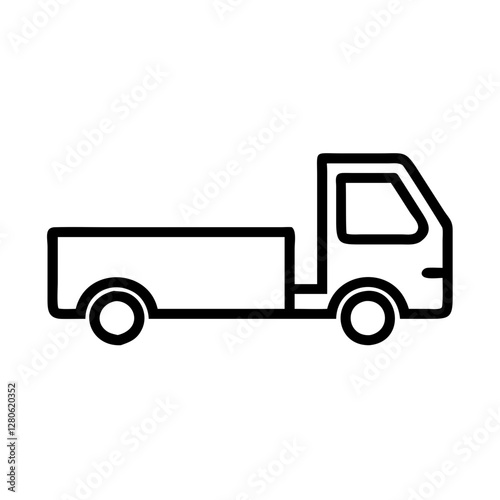 truck on a white background