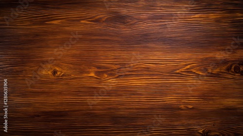 Wallpaper Mural Dark wooden background with rich walnut grain and texture. Oak and timber elements create a natural, glossy finish, resembling a modern parquet or laminate design Torontodigital.ca