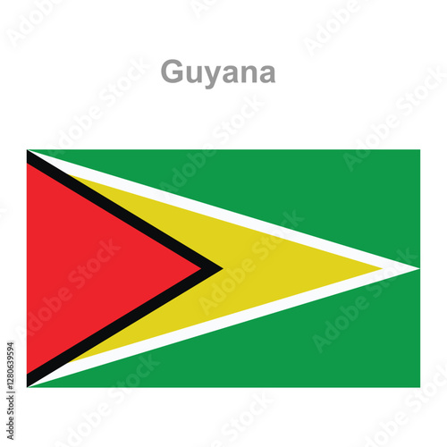 Free Download Guyana flag. Vector illustration of the national flag - GFXLoad