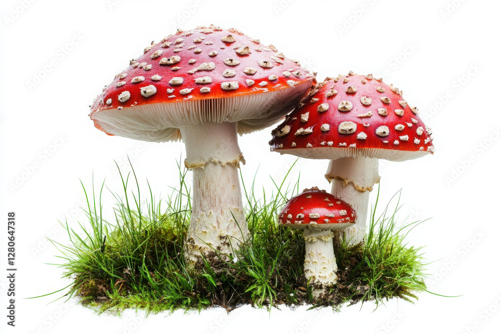 Mushrooms isolated on white background. Mushrooms isolated on white background.