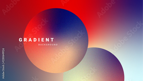 Modern fluid gradient design with abstract circular shapes. Vector. 