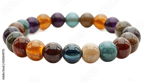 Stone Bead Bracelet Close Up