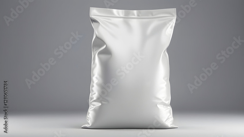 white plastic bag isolated, Plastic Bag Mockup, 25 kg Bag Mockup, Sand bag or white plastic canvas sack for rice or agriculture product, Bag Mockup