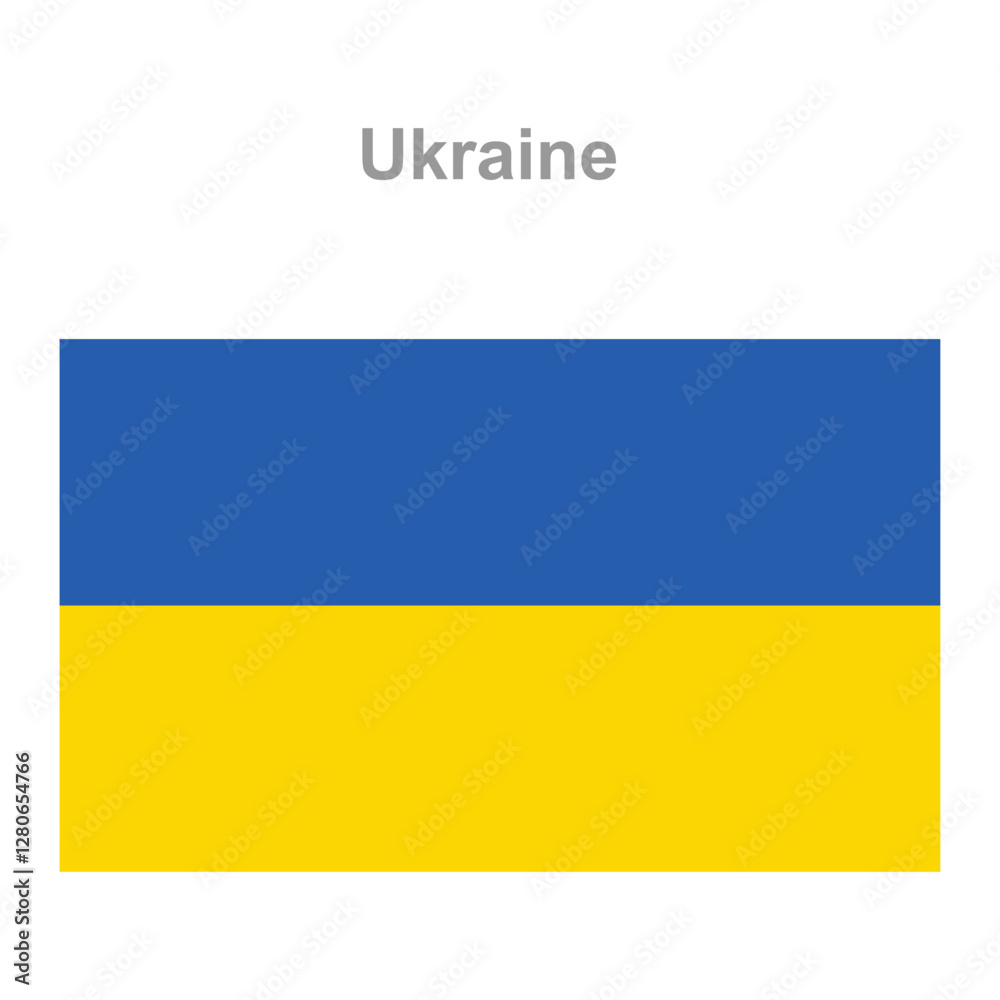 Ukraine flag. Vector illustration of the national flag Ukraine flag. Vector illustration of the national flag